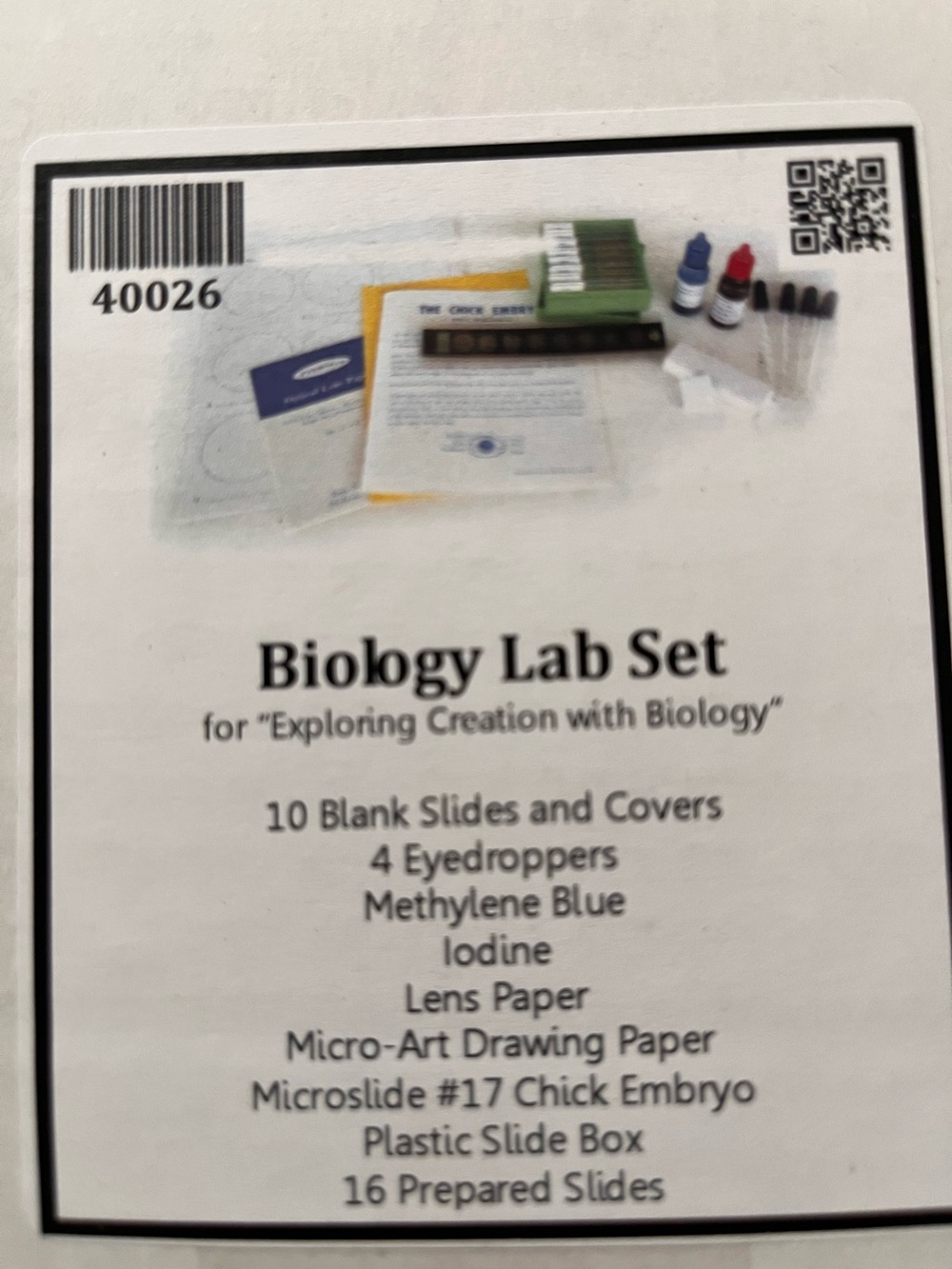 Exploring Creation with Biology Slide Set with Prepared Slides For Apologia